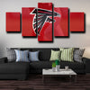 5 piece wall canvas art Atlanta Falcons logo prints black home decor picture-1211 (1)