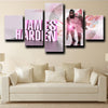 5 piece wall canvas art Prints Houston Rockets Harden home decor-1226 (2)