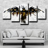 5 piece wall canvas art framed prints Eagles logo home decor-1229 (3)