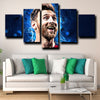 5 piece wall canvas art prints FC Barcelona Messi decor picture-1226 (2)