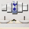 5 piece wall canvas prints Tottenham logo crest wall picture-1204 (2)