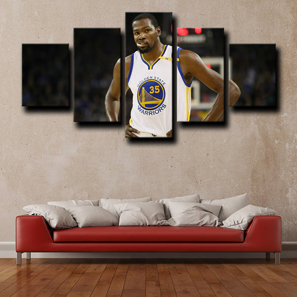 5 piece wall canvas warriors Durant decor picture-1217 (1)