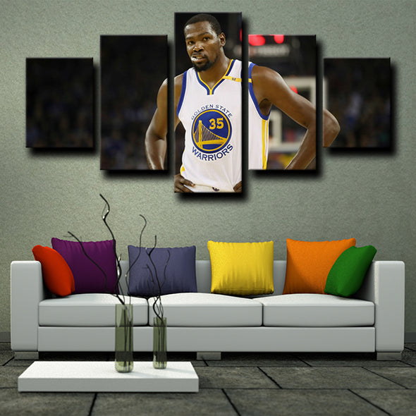 5 piece wall canvas warriors Durant decor picture-1217 (4)