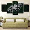 5 piece wall paintings art prints Eagles logo decor picture-1211 (3)