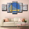 5 piece wall paintings warriors logo badge decor picture-1220 (4)