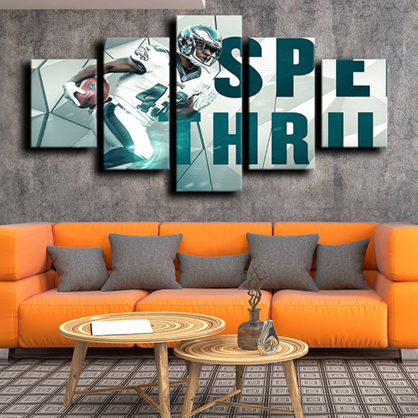 5 piece wall pictures art prints Eagles Sproles live room decor-1212 (3)