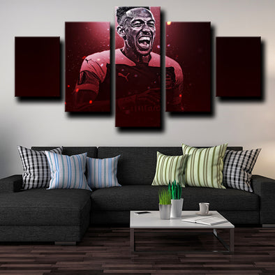 5 piece wall pictures prints Arsenal Aubameyang live room decor-1216 (1)