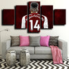 5 piece wall pictures prints Arsenal Aubameyang live room decor-1217 (2)