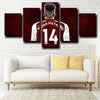 5 piece wall pictures prints Arsenal Aubameyang live room decor-1217 (4)
