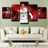 5 piece wall pictures prints Pacers George live room decor-1208 (3)