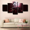 5panel modern art canvas prints Bayern Lewandowski live room decor-1232 (1)