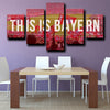 5panel modern art canvas prints Bayern football field live room decor-1242 (1)
