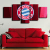 5panel modern art canvas prints Bayern logo crest live room decor-1205 (1)