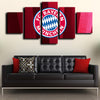 5panel modern art canvas prints Bayern logo crest live room decor-1205 (2)