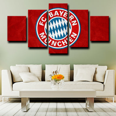 Bayern Munich 5 Panel Modern Wall Decor Picture Art Prints for Sale – GL  Canvas Print Art