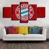 5panel modern art canvas prints Bayern logo emblem live room decor-1215 (2)