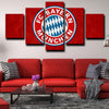 5panel modern art canvas prints Bayern logo emblem live room decor-1215 (3)
