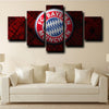 5panel wall art prints Bayern logo crest wall decor-1229 (4)