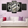  5panel wall art prints Bayern logo emblem wall decor-1202 (3)