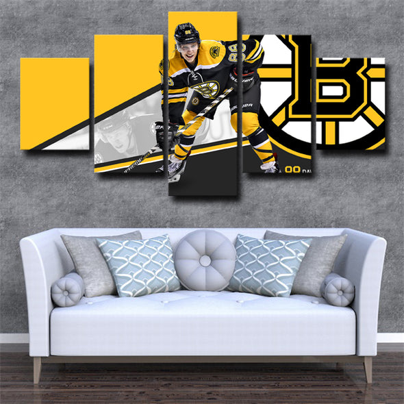 5 panel canvas art framed prints Boston Bruins David live room decor-37 (2)