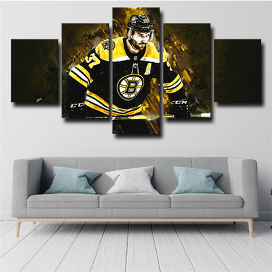 5 panel canvas art framed prints Boston Bruins Patrice wall decor-36 (1)