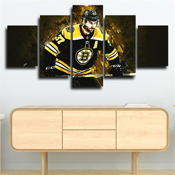 5 panel canvas art framed prints Boston Bruins Patrice wall decor-36 (2)