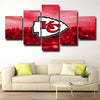 5 panel canvas art framed prints Kansas City Chiefs home decor-9 (3)