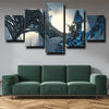 5 panel modern art framed print The Lich King wall picture-06 (3)
