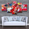 5 panel wall art canvas prints Kansas City Chiefs Alex Smith decor picture-15 (2)