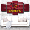 5 panel wall art canvas prints Kansas City Chiefs red home decor-2 (2)