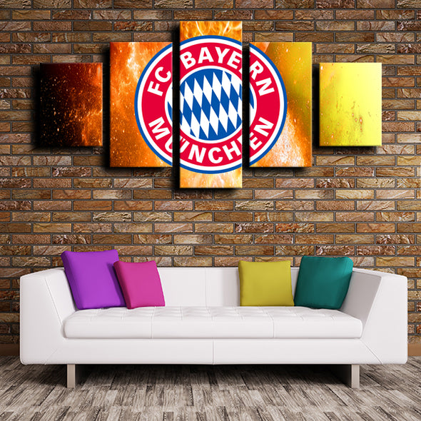  5piece 5 piece picture set art framed prints Bayern logo wall decor-1228 (4)