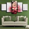 5piece canvas art framed prints Bayern Lewandowski live room decor-1236 (3)