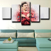 5piece canvas art framed prints Bayern Lewandowski live room decor-1236 (4)