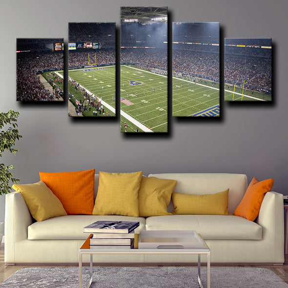 5piece canvas art framed prints Rams Rugby Field live room decor-1219 (4)