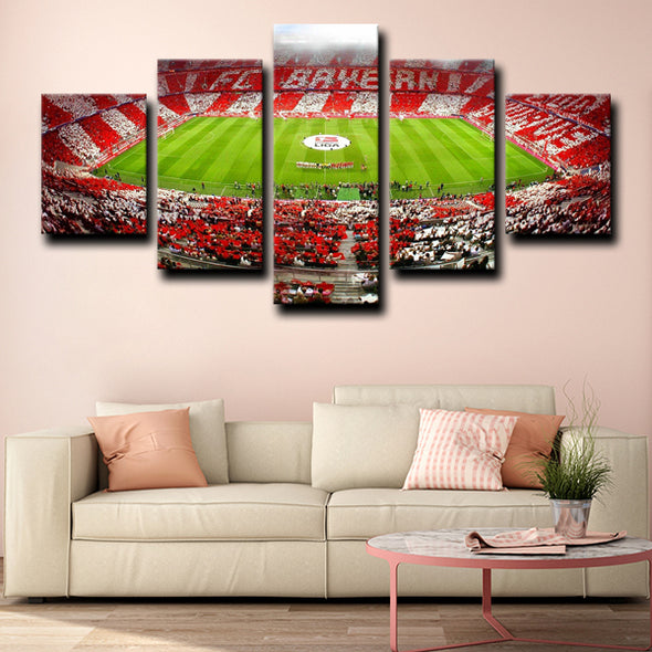 5piece modern art canvas prints Bayern football field live room decor-1214 (2)