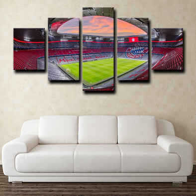 5piece modern art canvas prints Bayern football field live room decor-1223 (1)