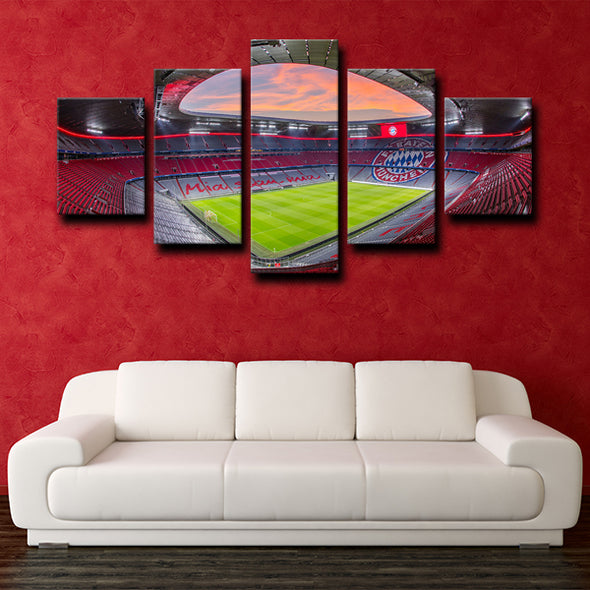 5piece modern art canvas prints Bayern football field live room decor-1223 (2)