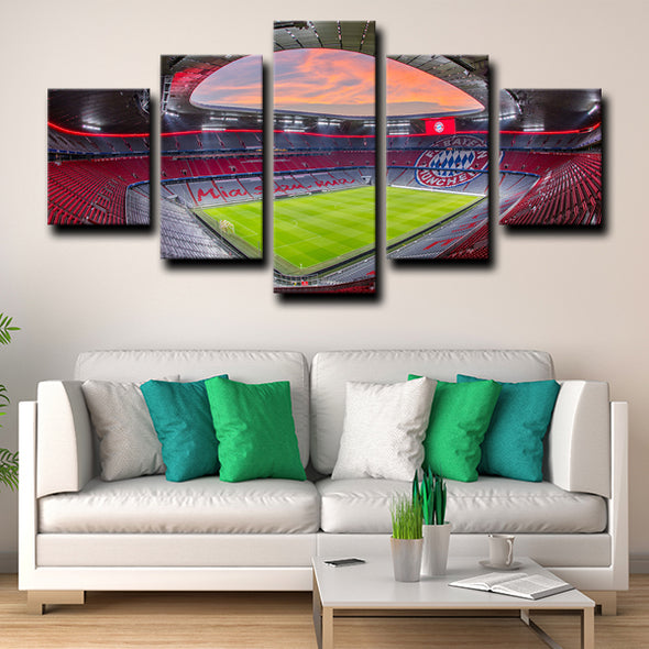 5piece modern art canvas prints Bayern football field live room decor-1223 (3)