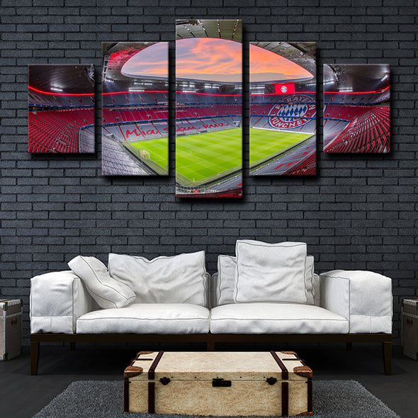 5piece modern art canvas prints Bayern football field live room decor-1223 (4)