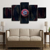 5piece modern art canvas prints Bayern logo badge live room decor-1203 (2)