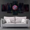 5piece modern art canvas prints Bayern logo badge live room decor-1203 (3)