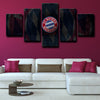 5piece modern art canvas prints Bayern logo badge live room decor-1203 (4)