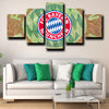5piece modern art canvas prints Bayern logo emblem live room decor-1238 (1)