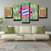 5piece modern art canvas prints Bayern logo emblem live room decor-1238 (3)
