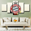 5piece modern art prints Bayern logo decor picture-1220 (1)