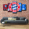  5piece modern art prints Bayern logo emblem decor picture-1237 (4)
