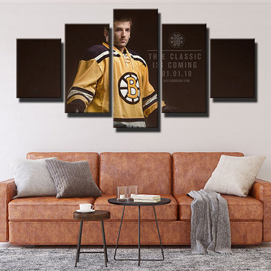 5 piece modern art framed print Boston Bruins Patrice Bergeron wall decor-34 (1)