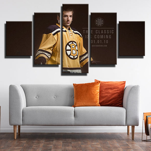 5 piece modern art framed print Boston Bruins Patrice Bergeron wall decor-34 (2)