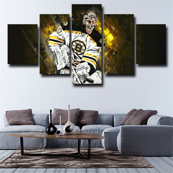 5 piece wall art canvas prints Boston Bruins Tuukka wall decor-42 (3)