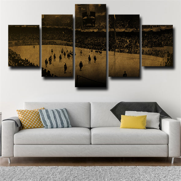 5 piece wall art canvas prints Boston Bruins court live room decor-43 (2)